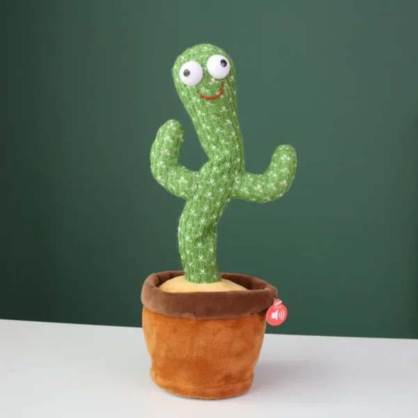 Pbooo Dancing Cactus Toy,Talking Repeat Singing Sunny Cactus Toy 120 Pcs Songs for Baby 15S Record